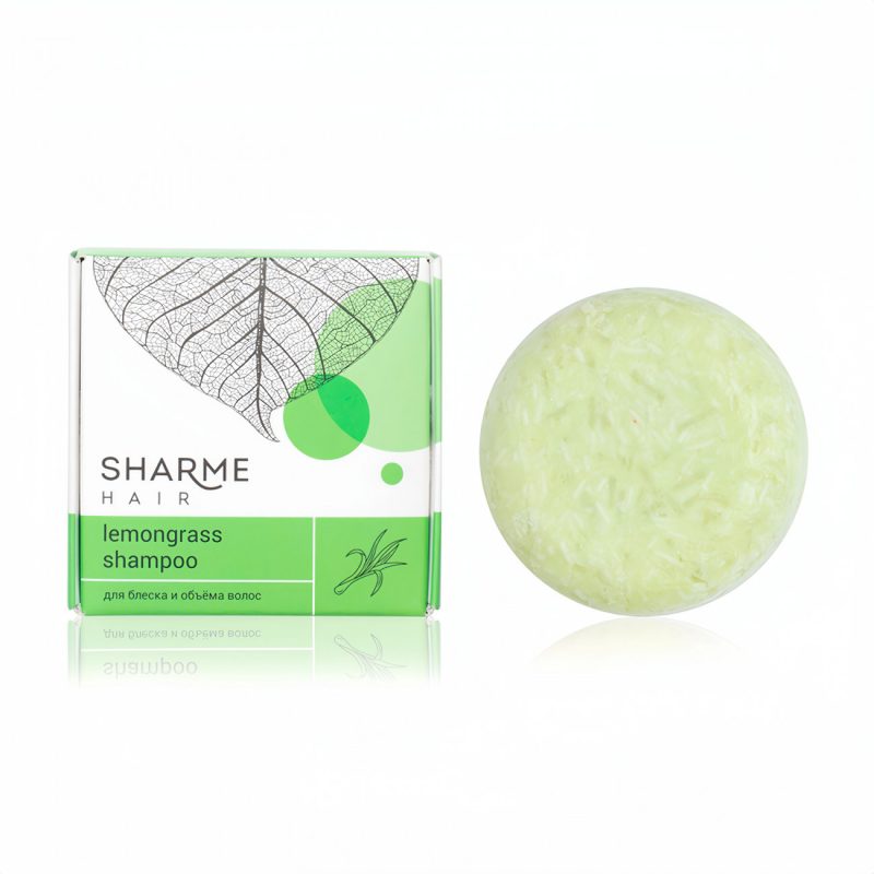 Натуральный твердый шампунь Sharme Hair Lemongrass (лемонграсс)