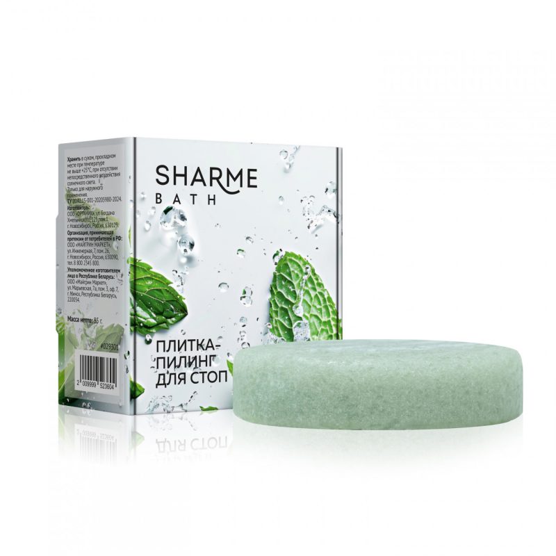 Плитка-пилинг для стоп Sharme Bath, 85 г